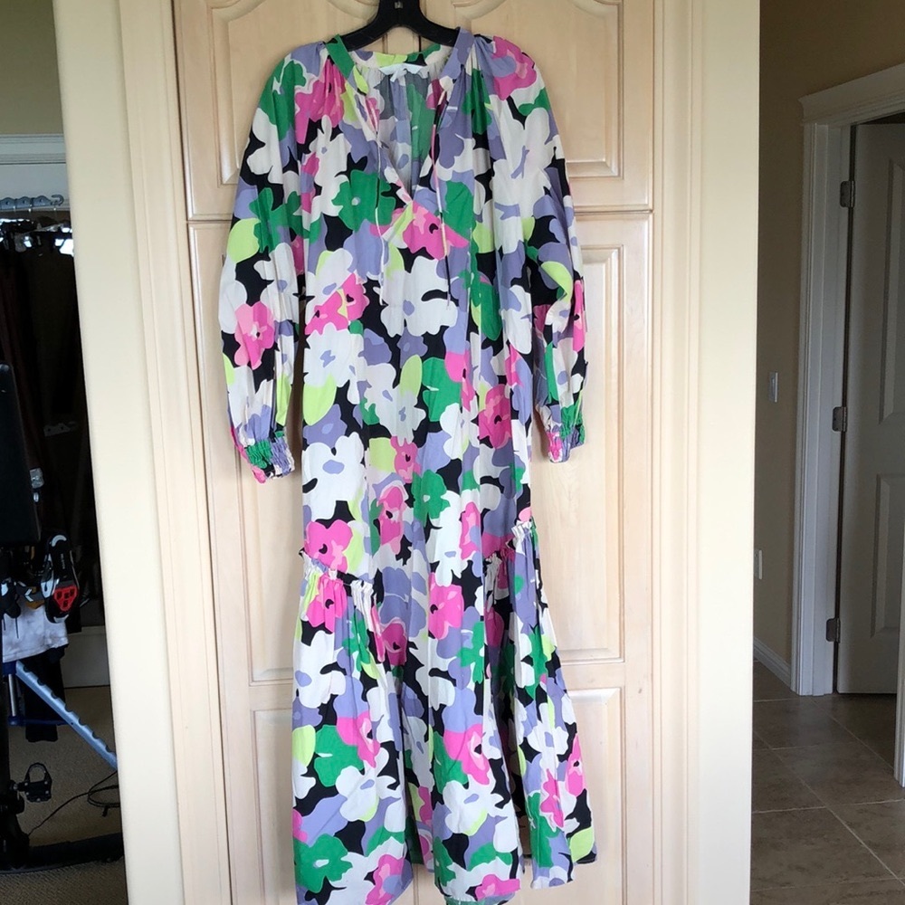 COPY - H&M Foral Cotton Maxi Dress Kaftan Retro Blogger Fave